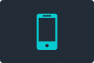 smartphone icon in sky-blue color