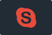 Skype icon in Red color